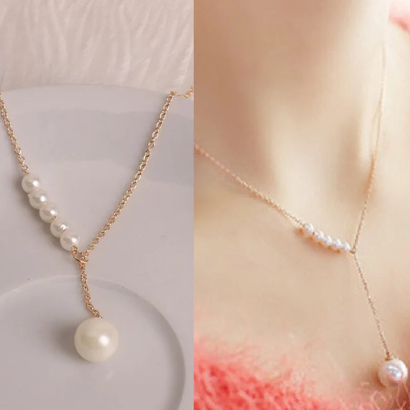 Korean Pearl Choker Necklace