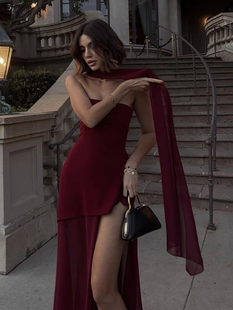 Elegant Corset Maxi Dress