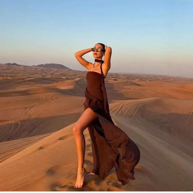 Elegant Corset Maxi Dress