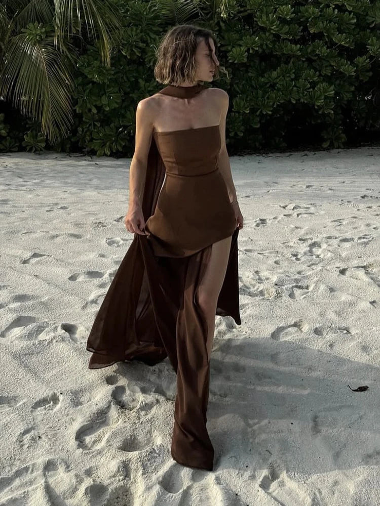 Elegant Corset Maxi Dress