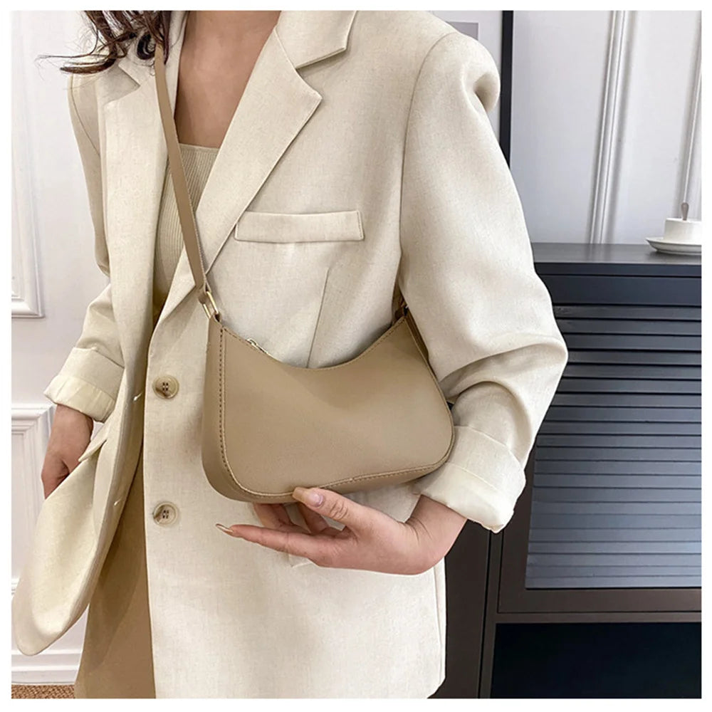 PU Leather Hobo Bag