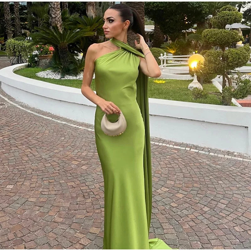 Elegant Satin Evening Dress