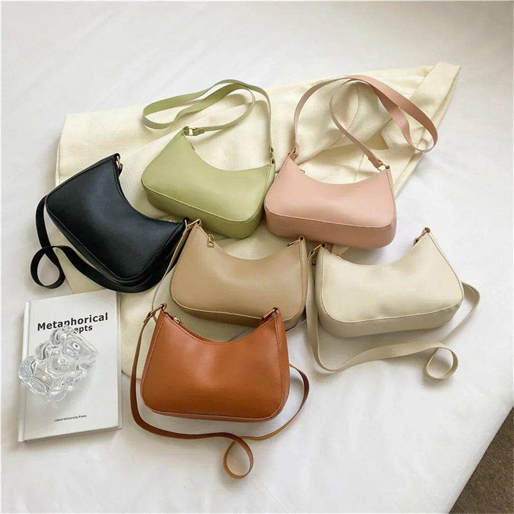 PU Leather Hobo Bag
