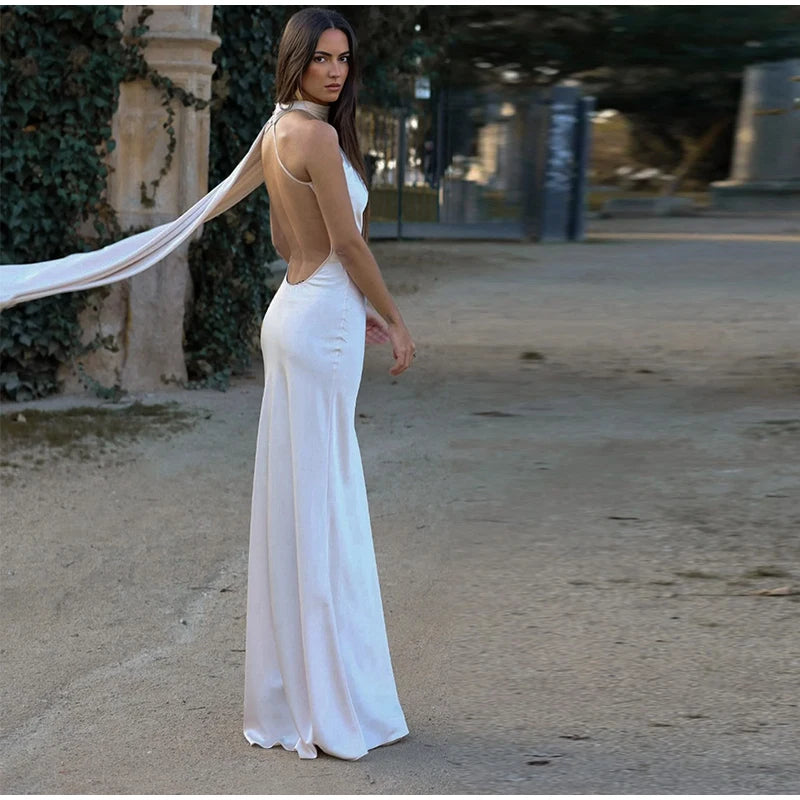 Elegant Satin Evening Dress
