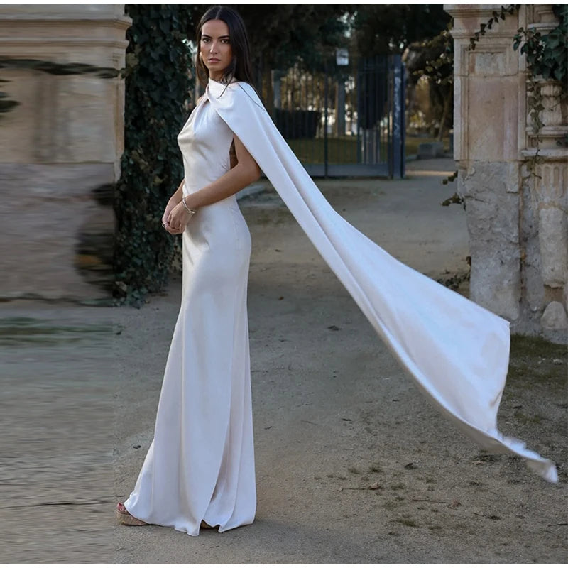Elegant Satin Evening Dress