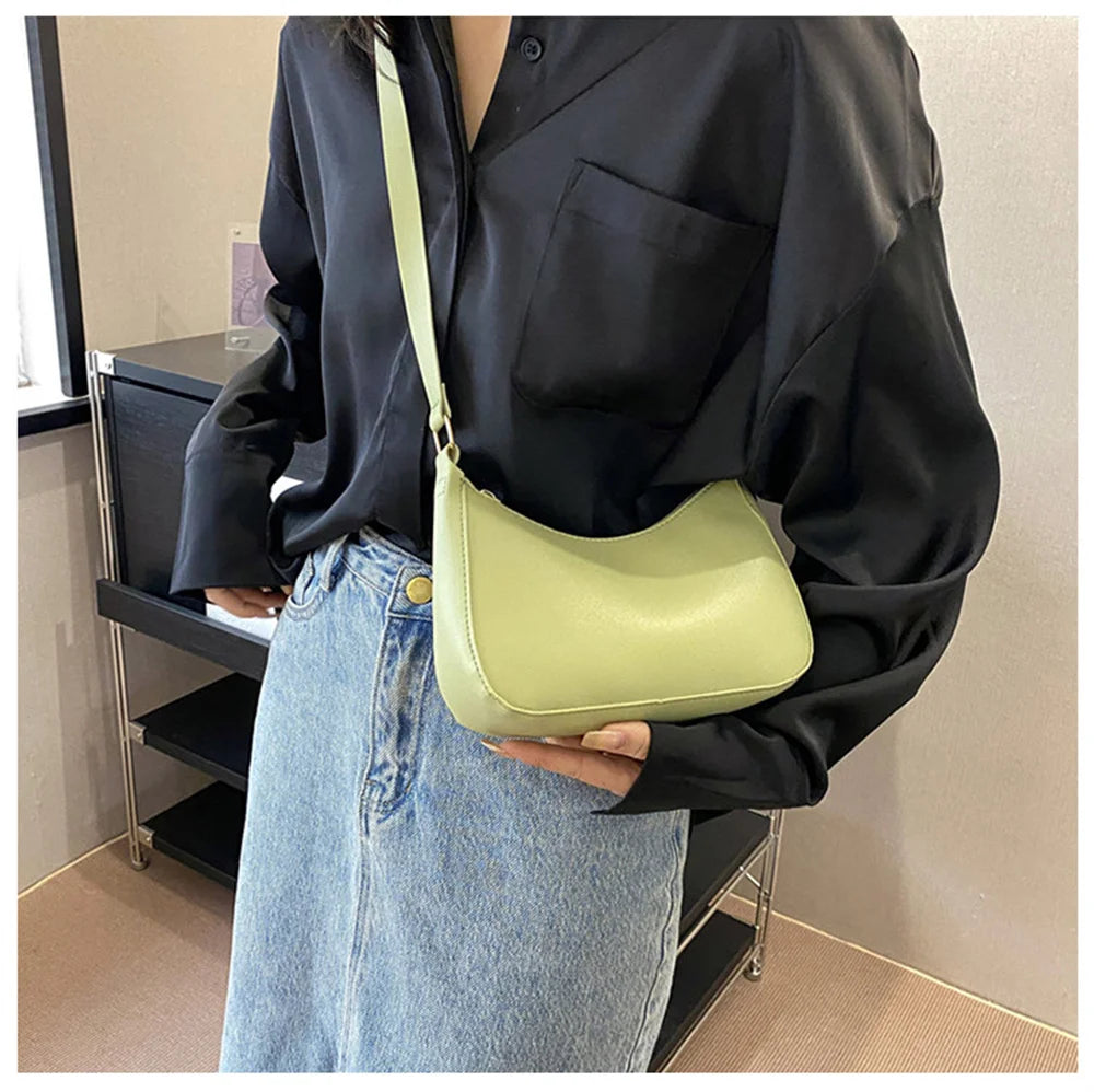 PU Leather Hobo Bag