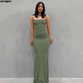 Elegant Satin Maxi Dress