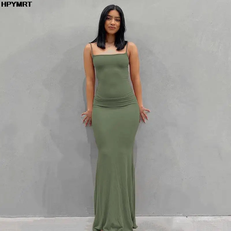 Elegant Satin Maxi Dress