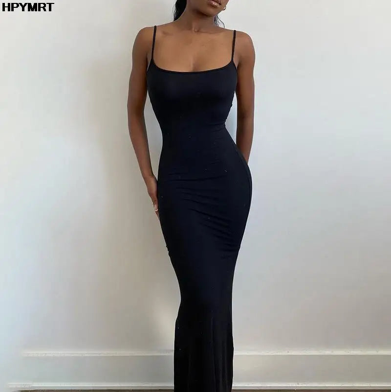 Elegant Satin Maxi Dress