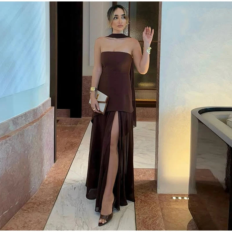 Elegant Corset Maxi Dress
