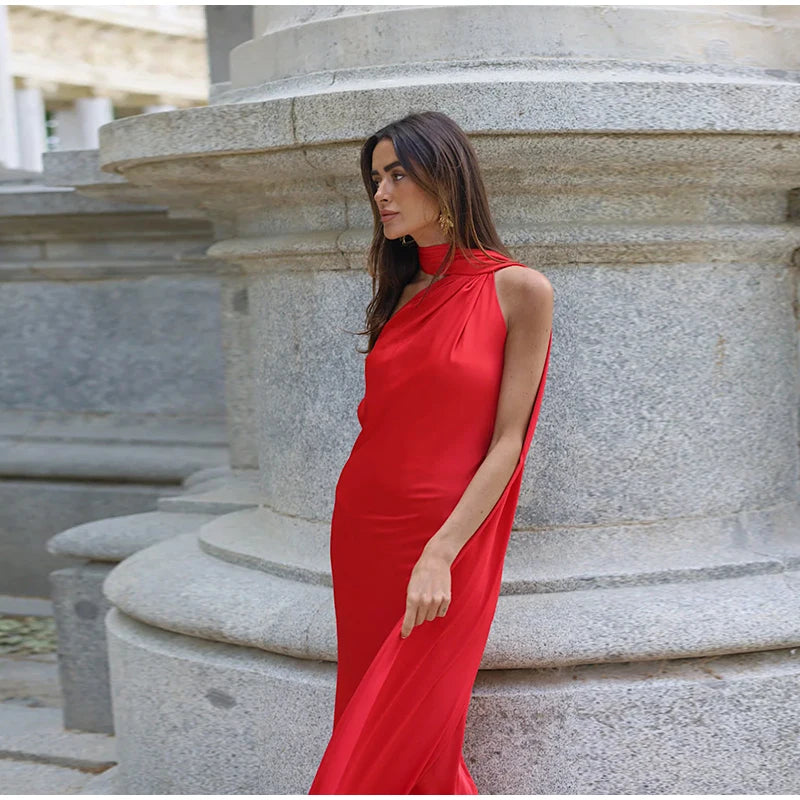 Elegant Satin Evening Dress
