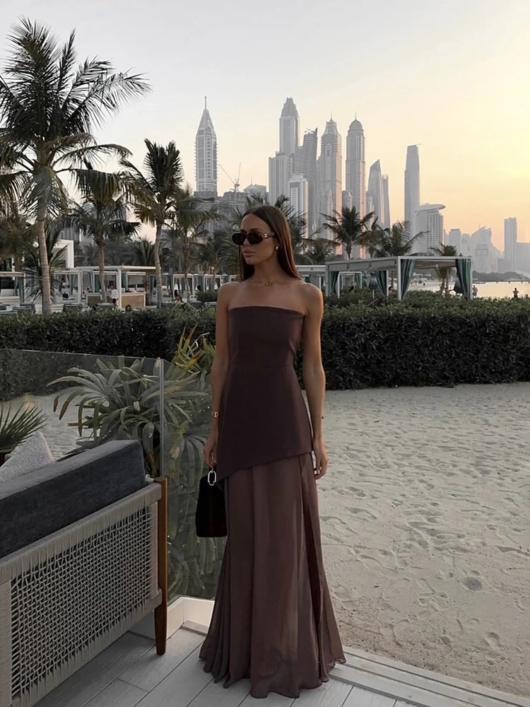 Elegant Corset Maxi Dress