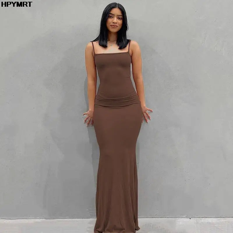 Elegant Satin Maxi Dress