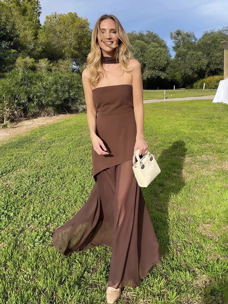 Elegant Corset Maxi Dress