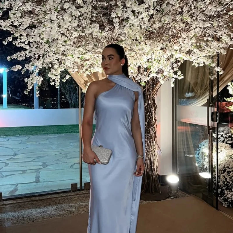 Elegant Satin Evening Dress