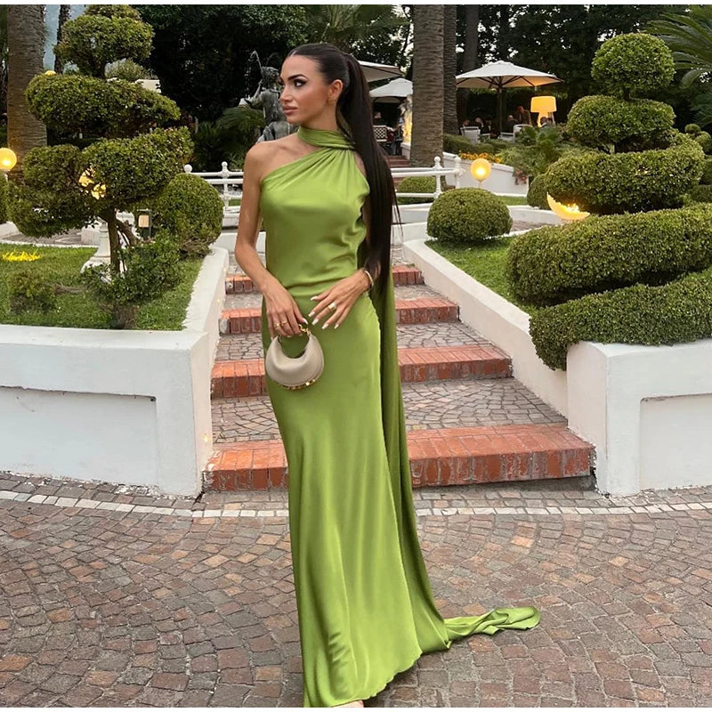 Elegant Satin Evening Dress