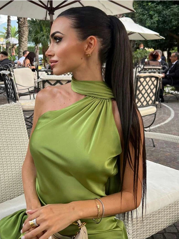 Elegant Satin Evening Dress