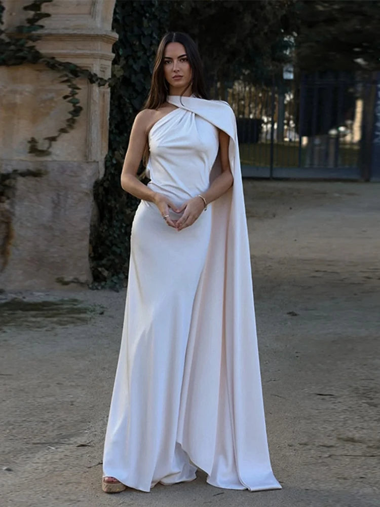 Elegant Satin Evening Dress