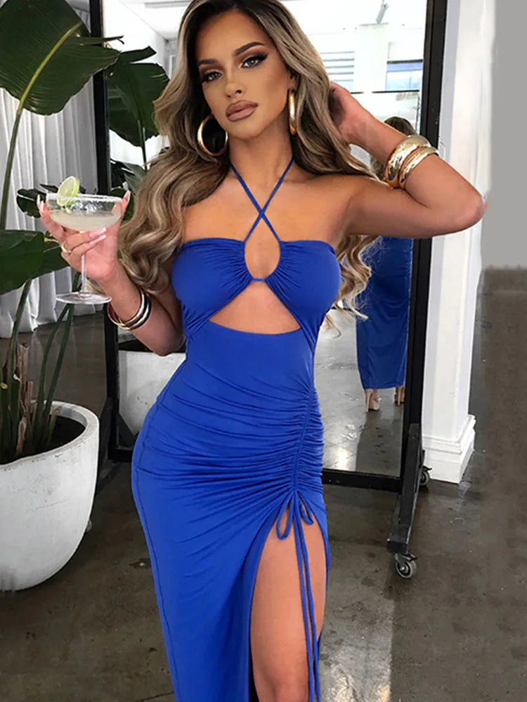 Sexy Cut-Out Mídi Dress