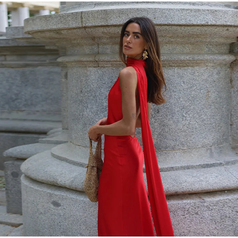 Elegant Satin Evening Dress