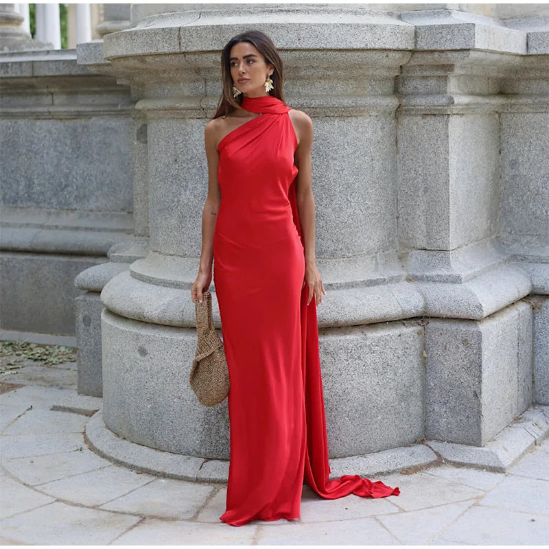 Elegant Satin Evening Dress