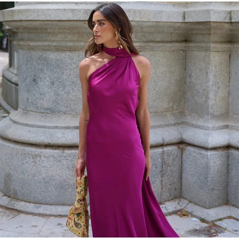 Elegant Satin Evening Dress