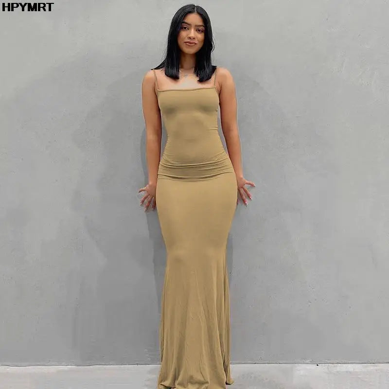 Elegant Satin Maxi Dress