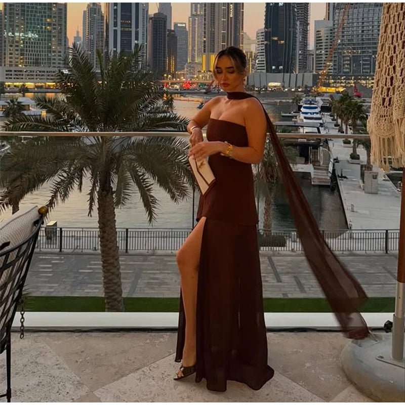 Elegant Corset Maxi Dress