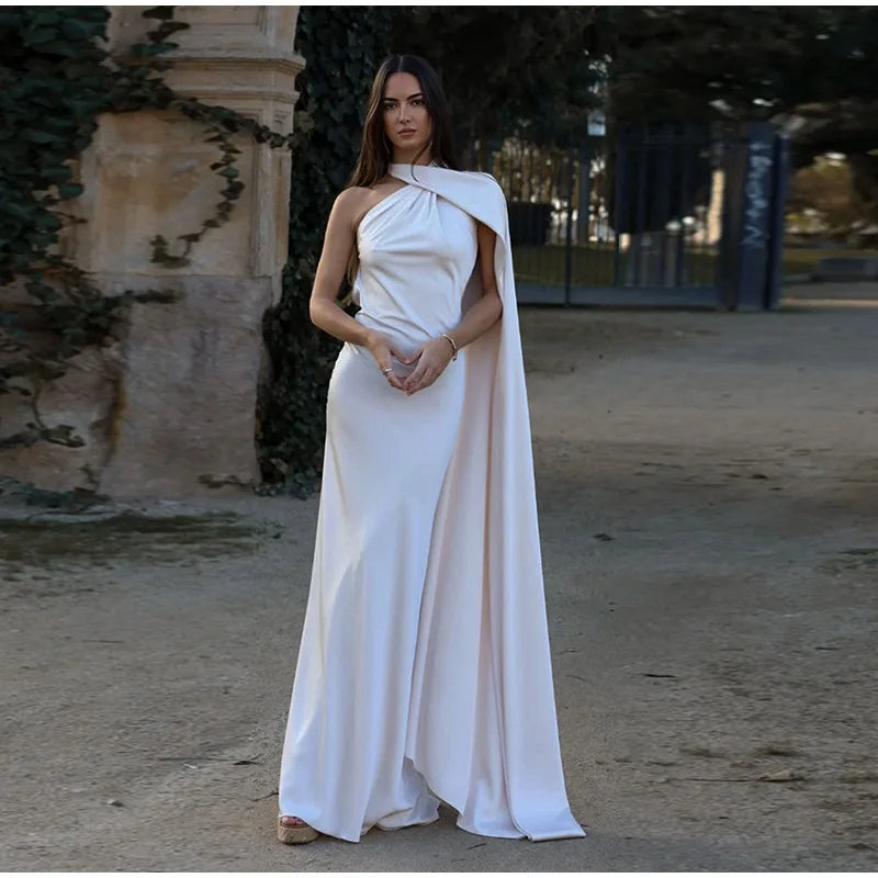 Elegant Satin Evening Dress